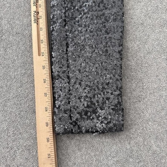 Bardot‎ Sequin Pants Medium Silver Leggings Party Sparkly Going Out Whimsy Chic - Picture 9 of 11